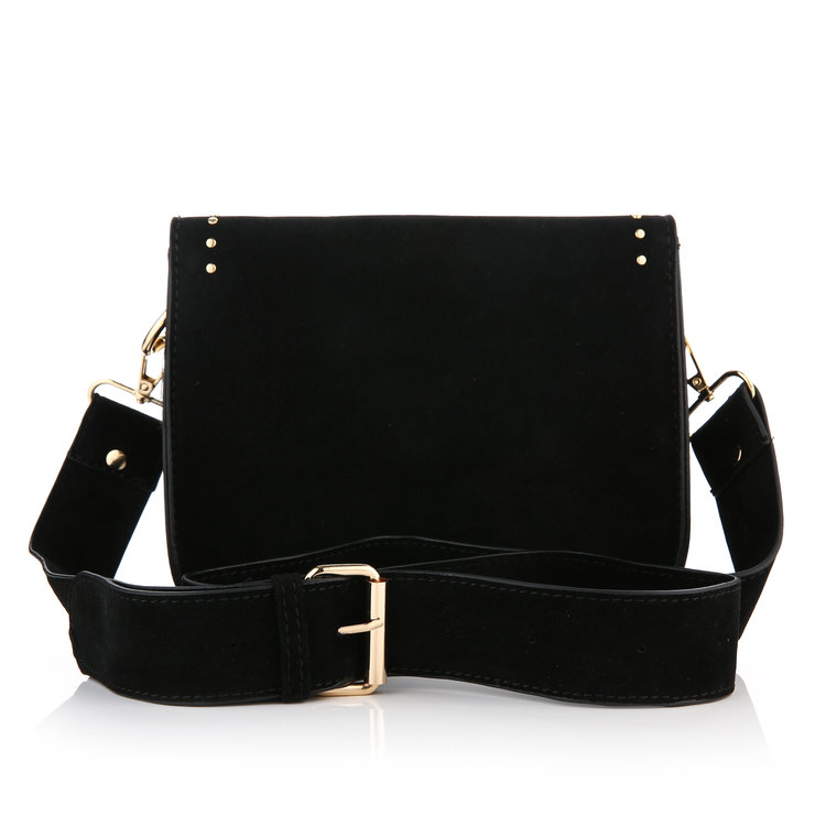 Rhea Studs Crossbody Bag / Black