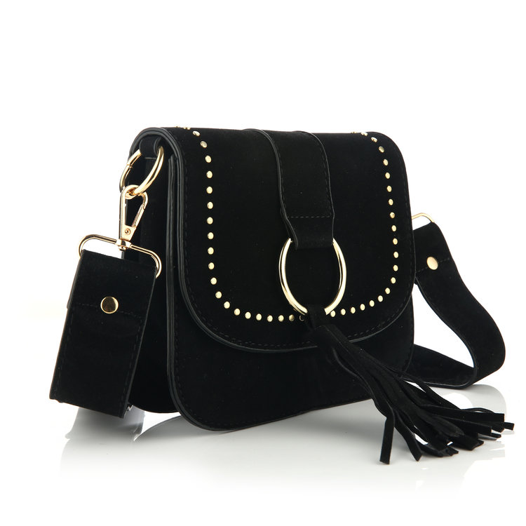 Talisa Studs Crossbody Bag / Black