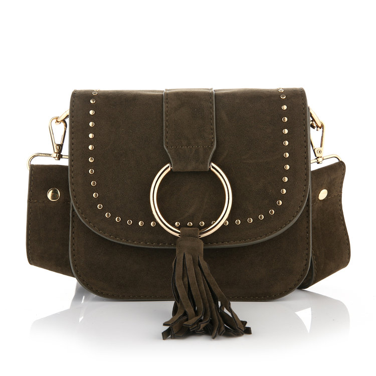 Talisa Studs Crossbody Bag / Olive Green