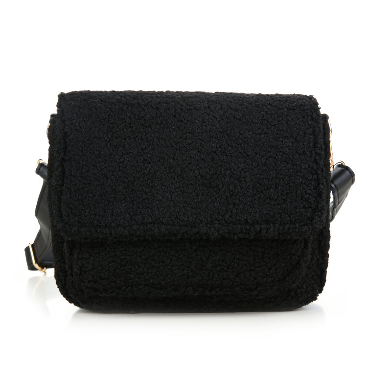 Miyo Teddy Crossbody Bag / Black