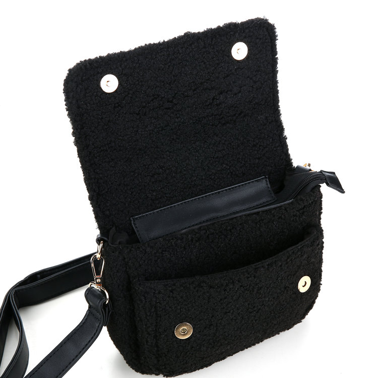 Miyo Teddy Crossbody Bag / Black
