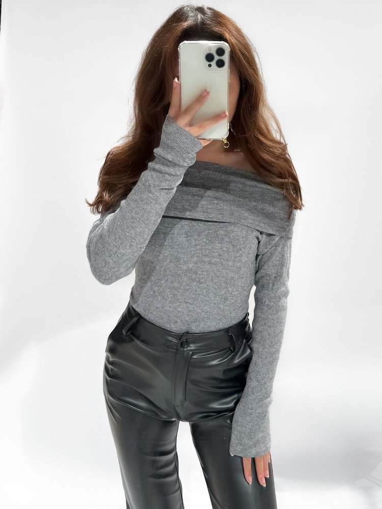 Romi Off Shoulder Body / Grey