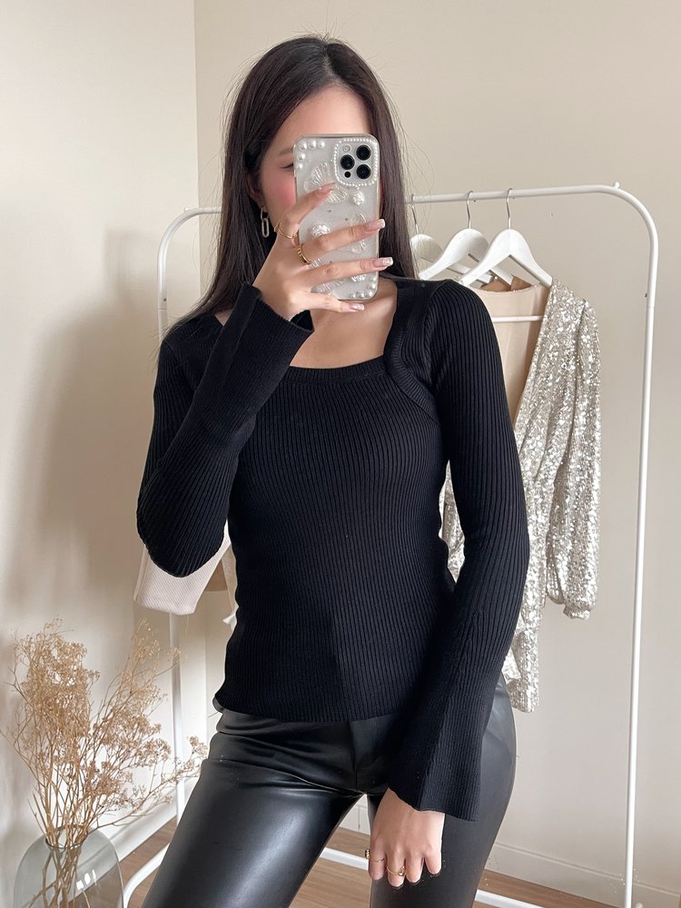 Lidya Asymmetric Top / Black