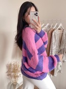 Purple and shop pink sweater