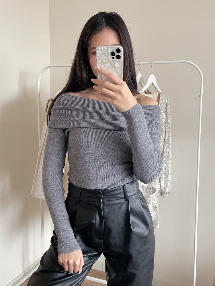 Romi Off Shoulder Body / Grey