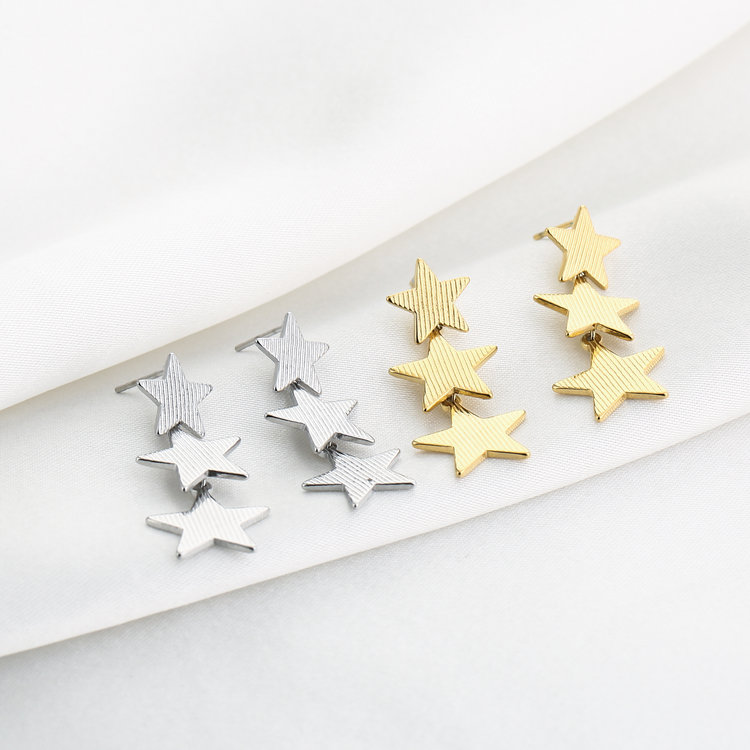 Gold Star Party Earrings