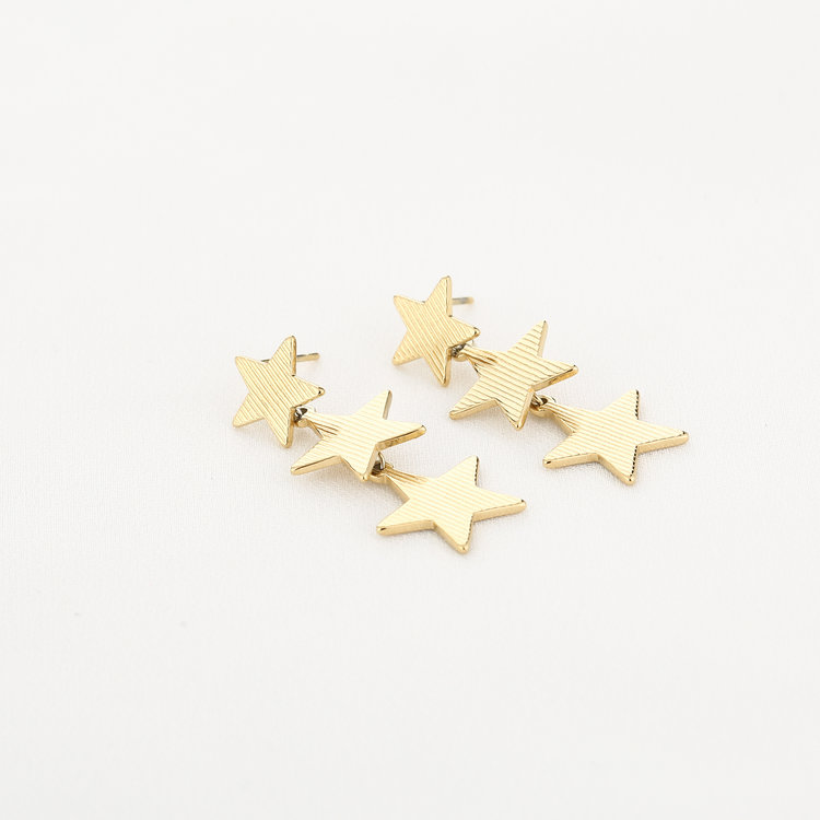 Gold Star Party Earrings