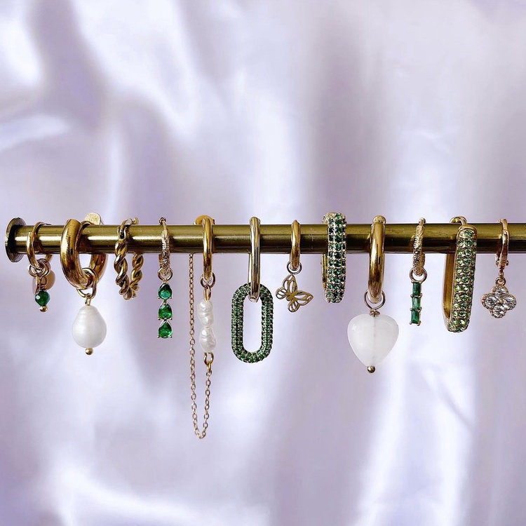 Gold Dainty Butterfly Earrings