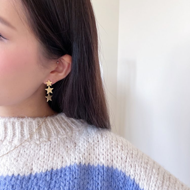 Gold Star Party Earrings