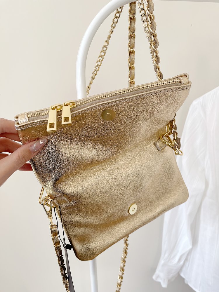 Savage Crossbody Chain Bag / Light Gold