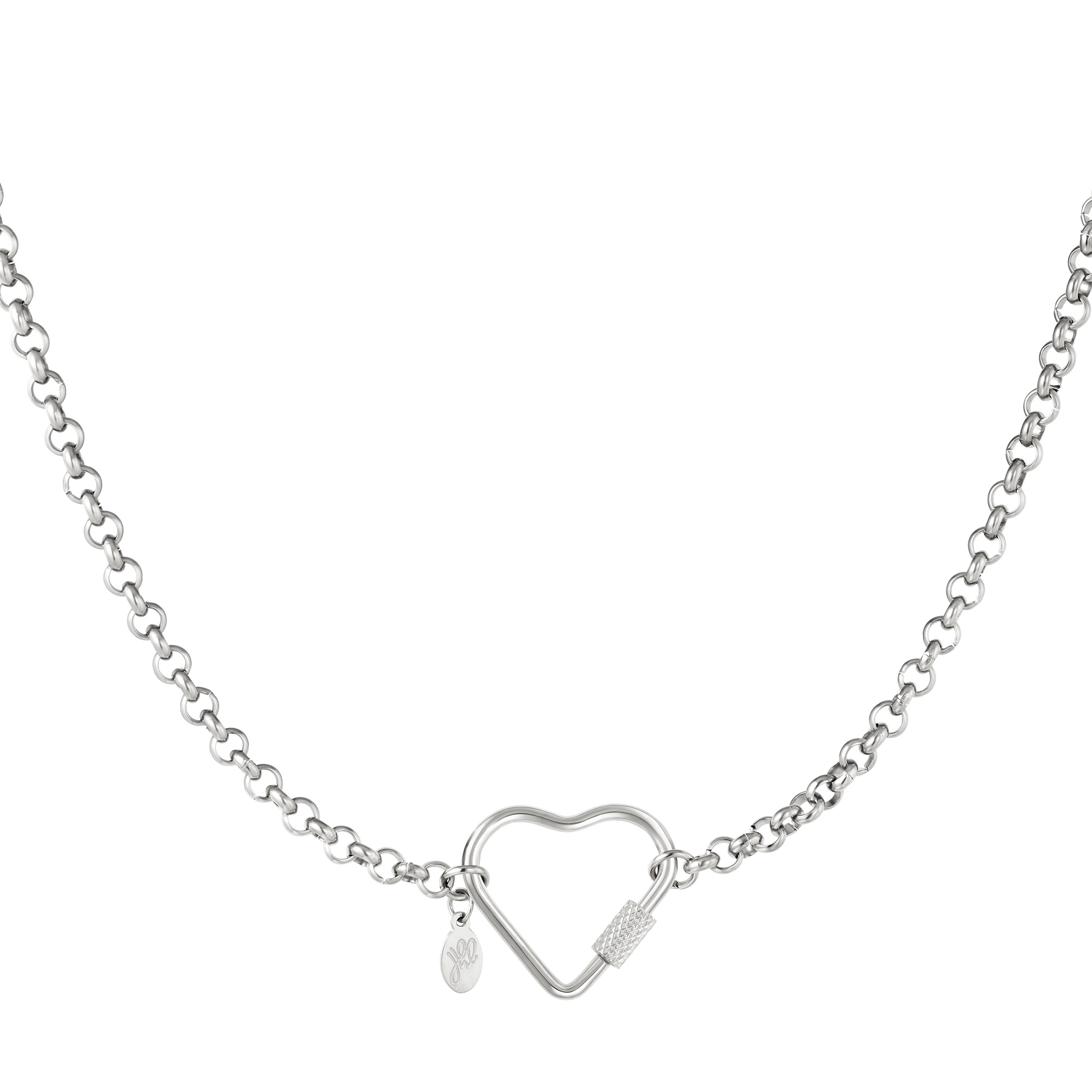 Silver Love Lock Necklace - Hello My Love