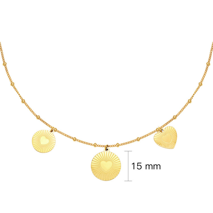 Gold Love Me Heart Necklace