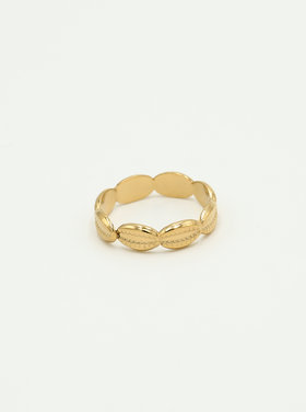 Gold Kauri Shell Ring