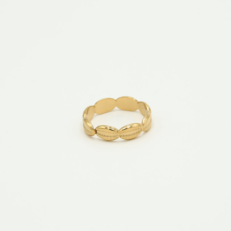 Gold Kauri Shell Ring
