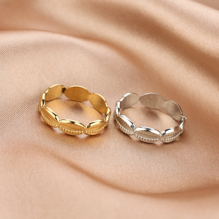 Gold Kauri Shell Ring