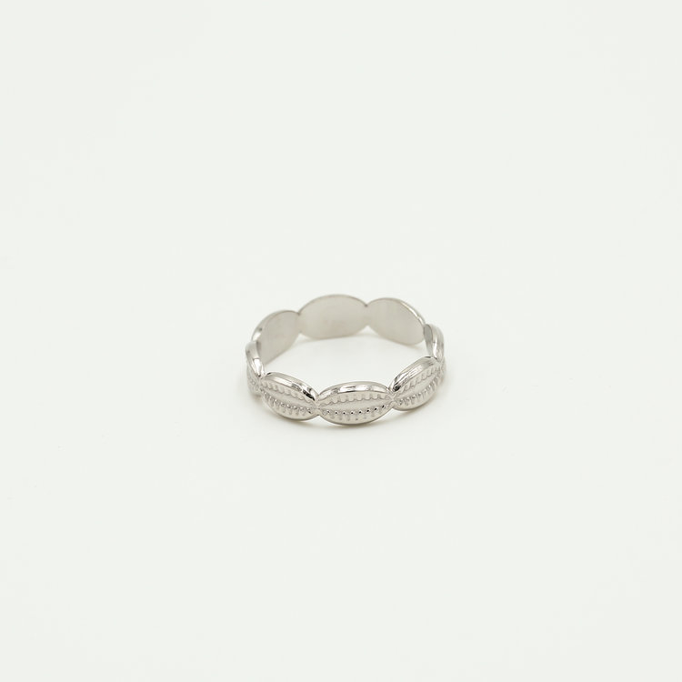 Silver Kauri Shell Ring