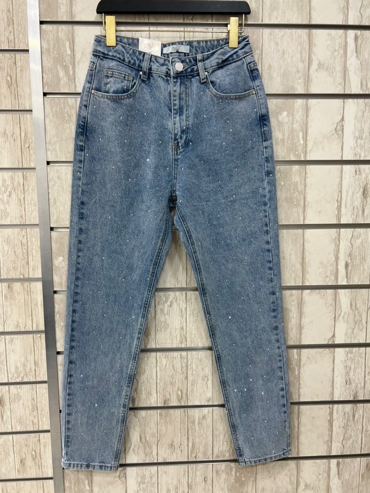 Lois Sparkle Mom Jeans / Blue