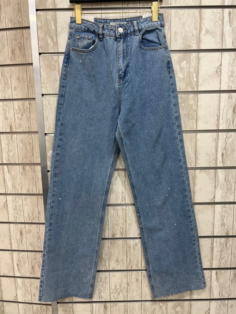 Lynn Sparkle Wide Leg Jeans / Blue