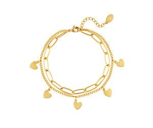 gold-heart-double-chain-