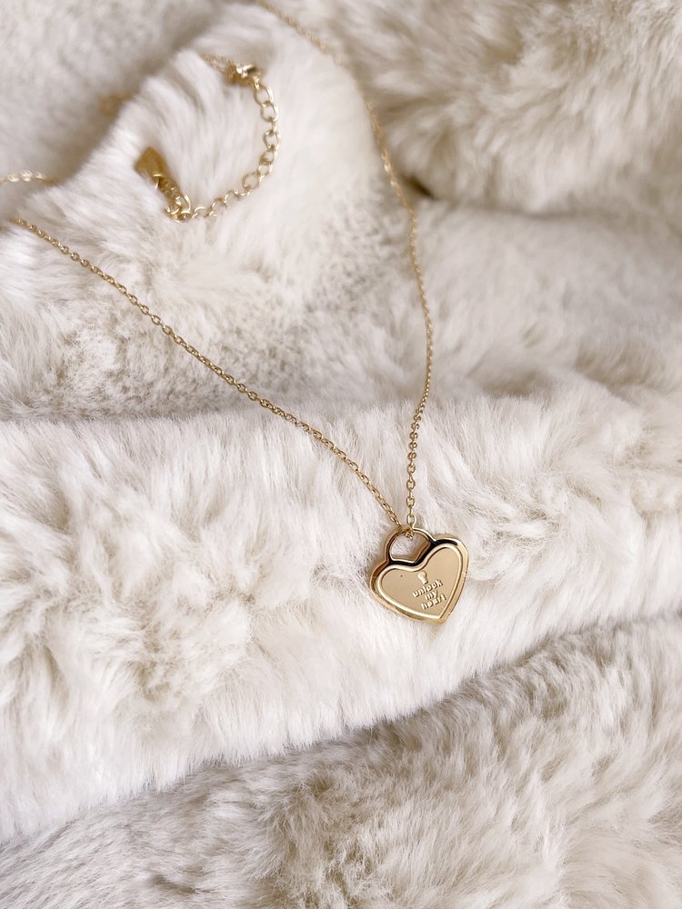 Gold Unlock My Heart Necklace