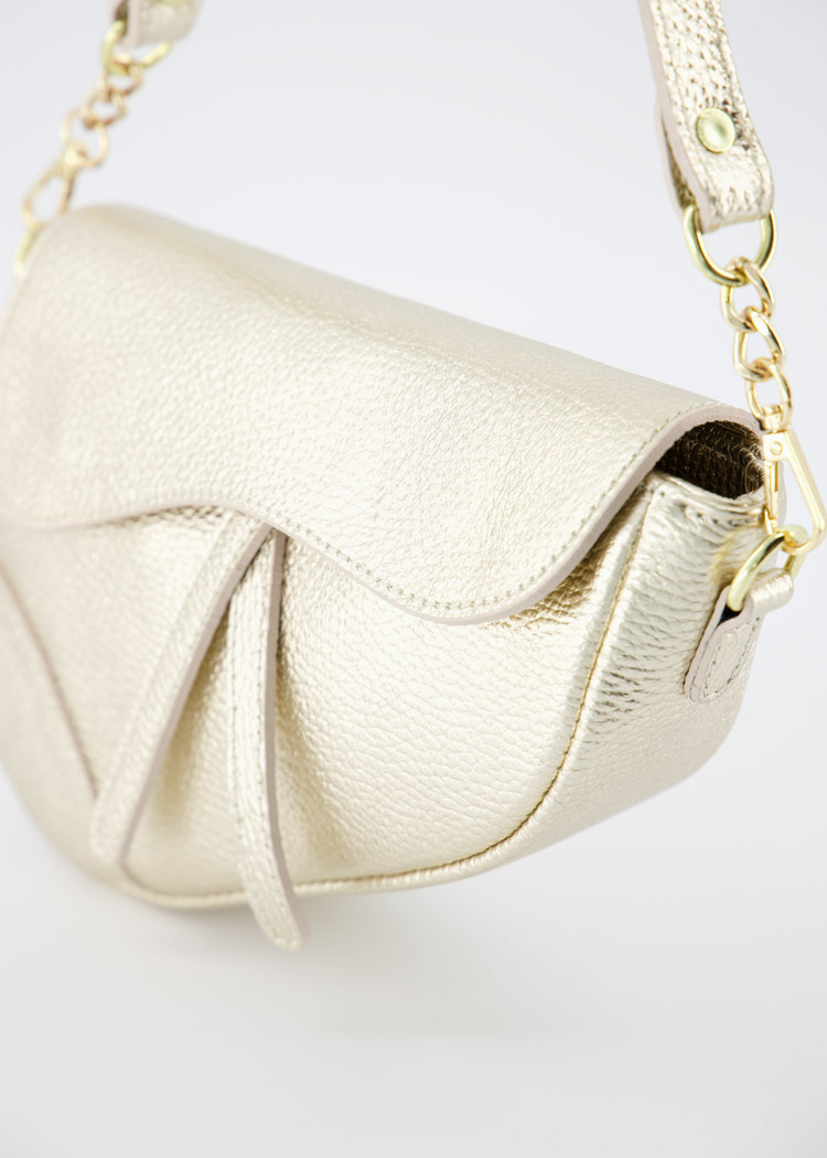 Lulu Moon Bag / Metallic Gold