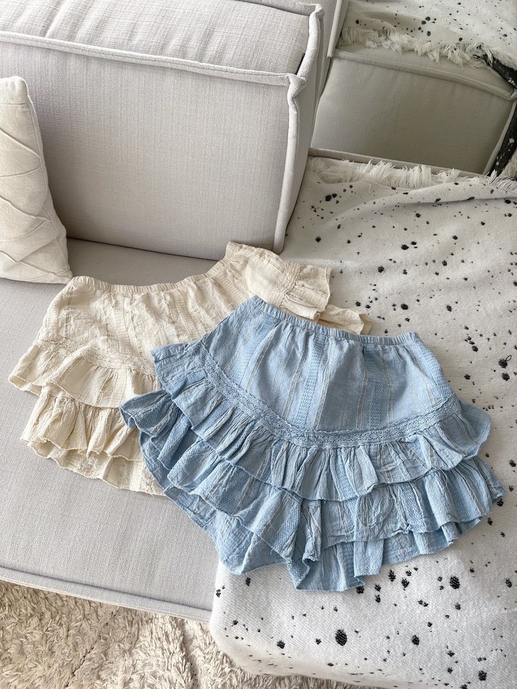 Capri Ruffle Skort / Blue