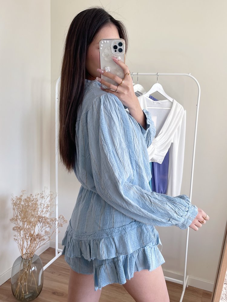 Capri Ruffle Skort / Blue