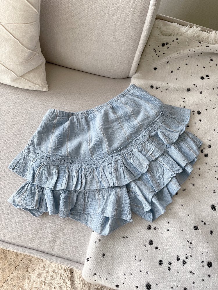 Capri Ruffle Skort / Blue