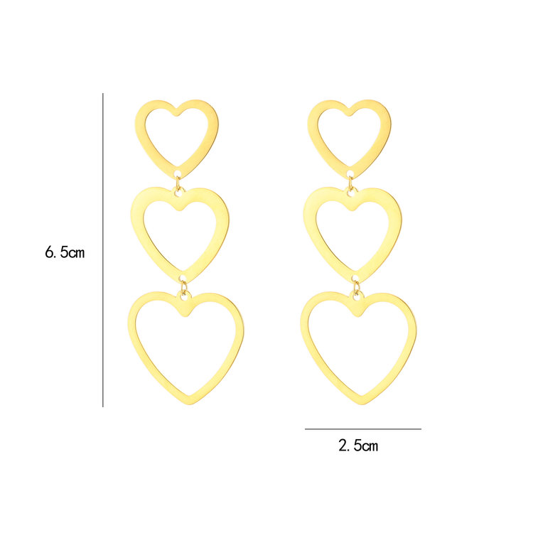 Gold Follow Your Heart Earrings