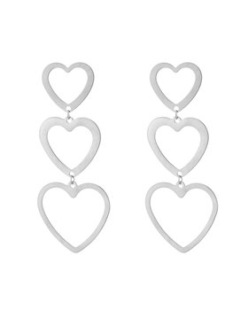 Silver Follow Your Heart Earrings