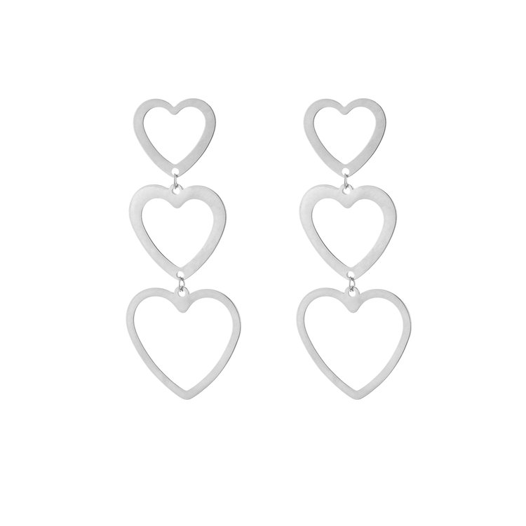 Silver Follow Your Heart Earrings