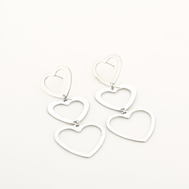 Silver Follow Your Heart Earrings