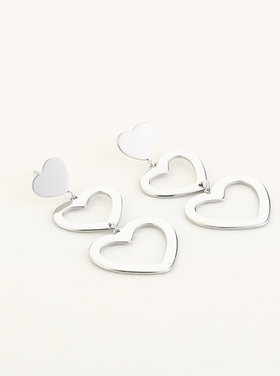 Silver Wild At Heart Earrings