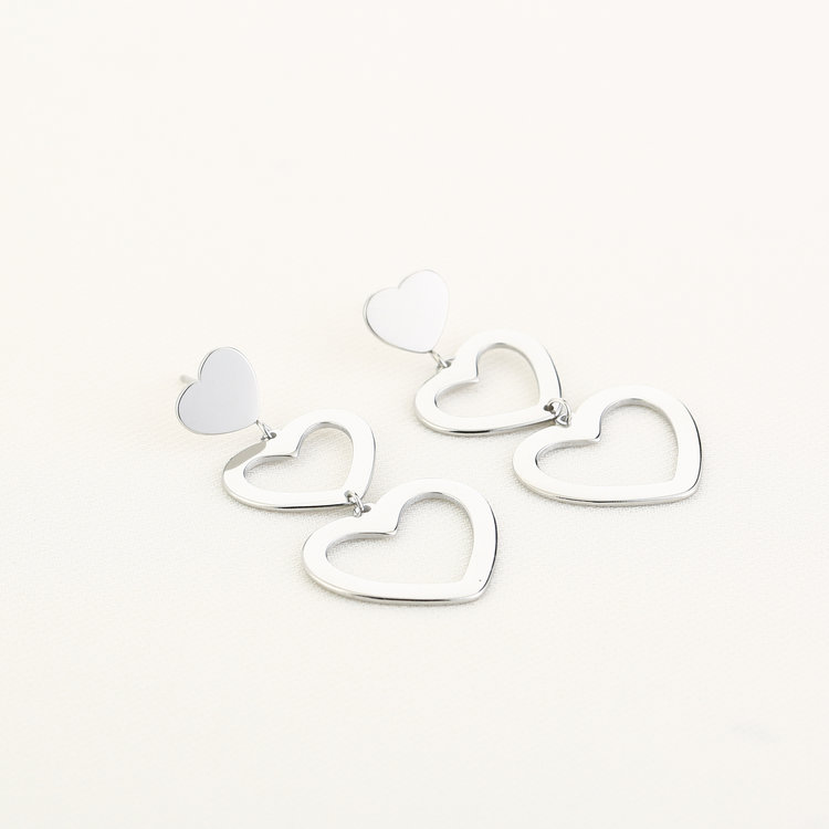 Silver Wild At Heart Earrings