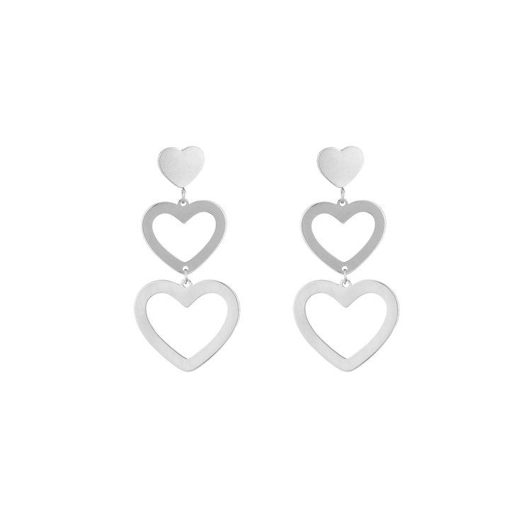 Silver Wild At Heart Earrings
