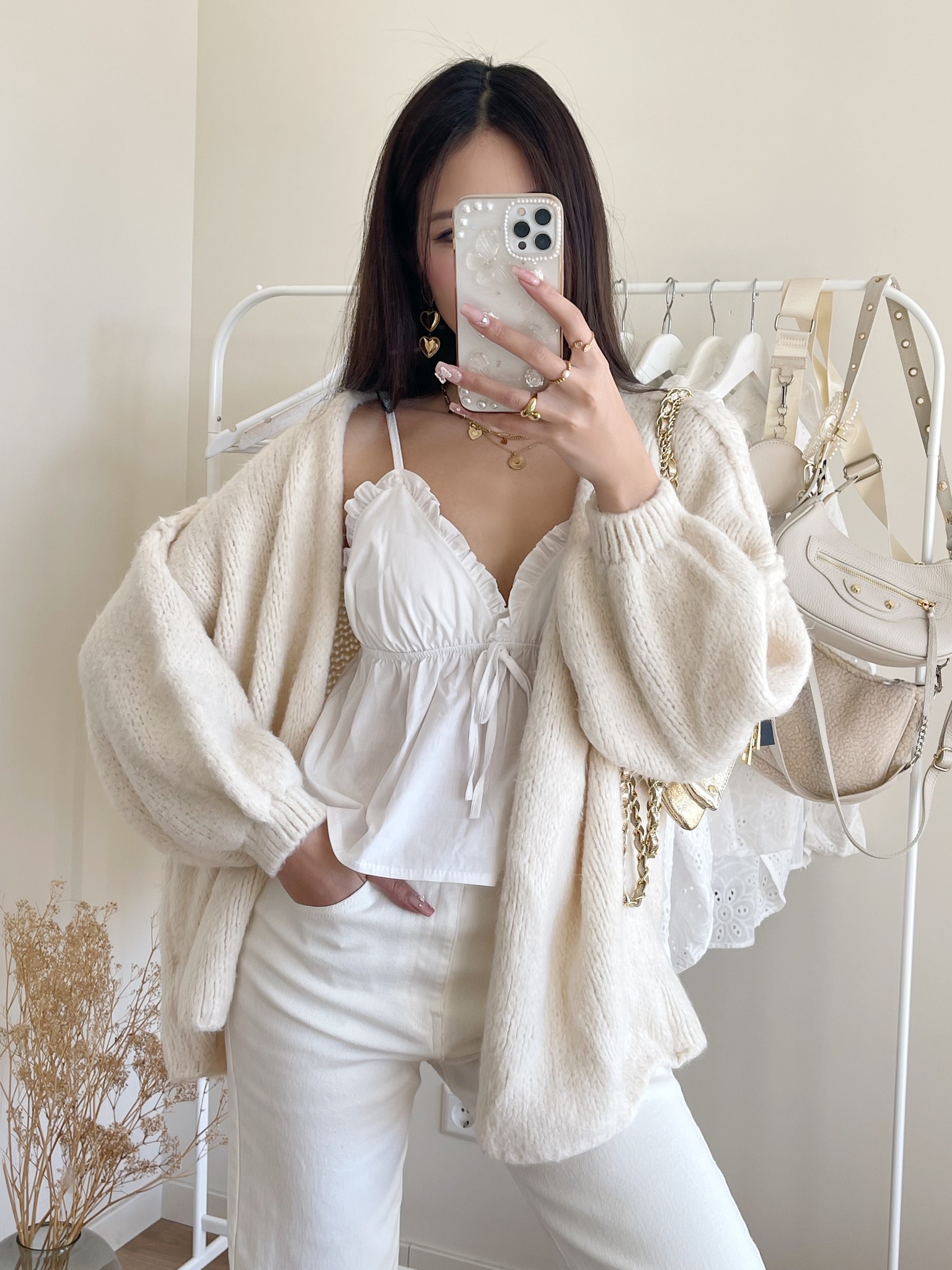 Amber Knit Cardigan / Cream - Hello My Love Amber Knit Cardigan / Cream - Hello My Love