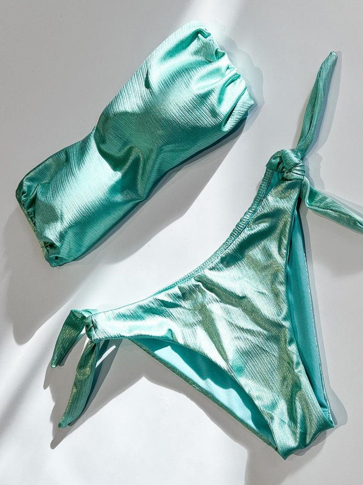 Venice Shimmer Bikini Set / Aqua