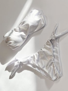Venice Shimmer Bikini Set / White