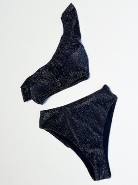 Amalfi Glitter Bikini Set / Navy Blue