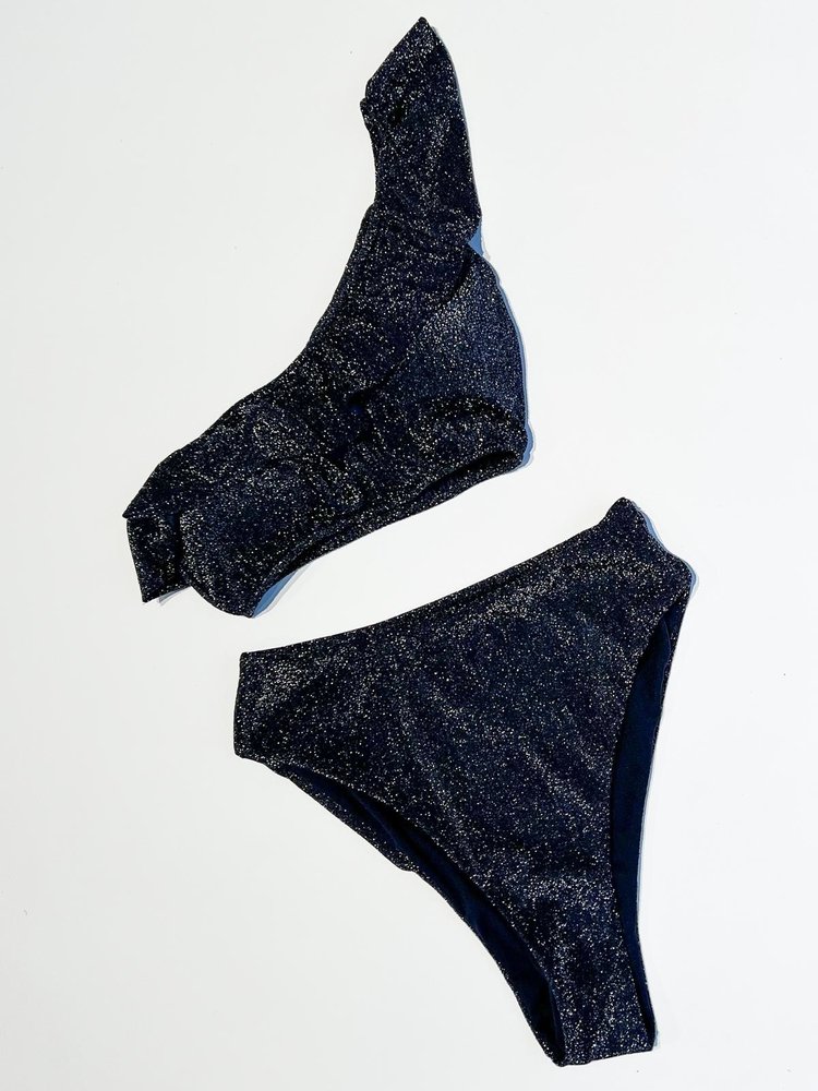 Amalfi Glitter Bikini Set / Navy Blue
