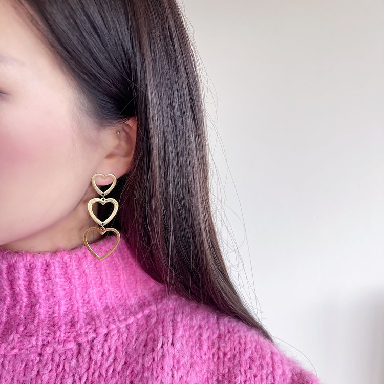 Gold Follow Your Heart Earrings