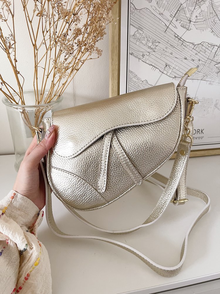 Lulu Moon Bag / Metallic Gold