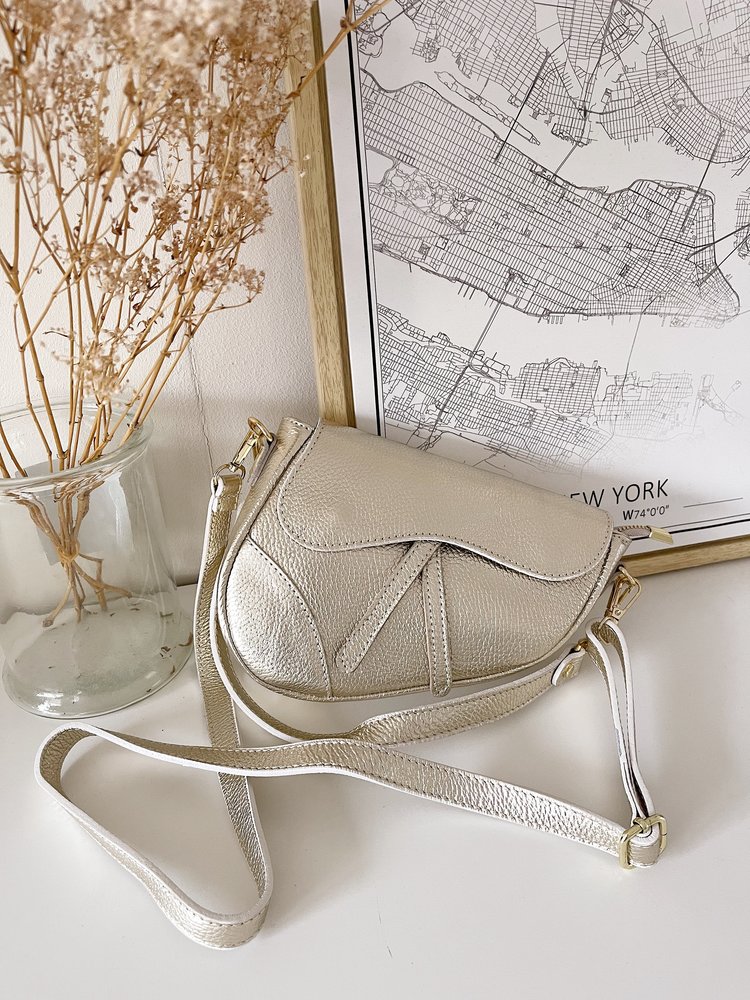 Lulu Moon Bag / Metallic Gold