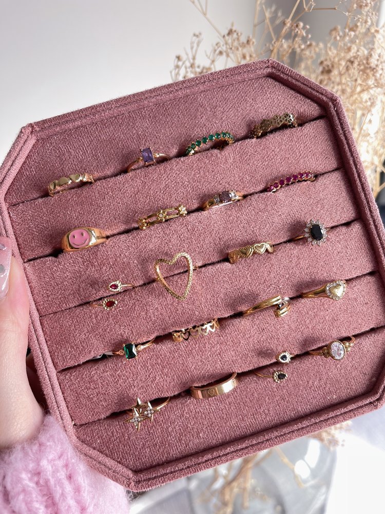 Gold Heart Motif Ring