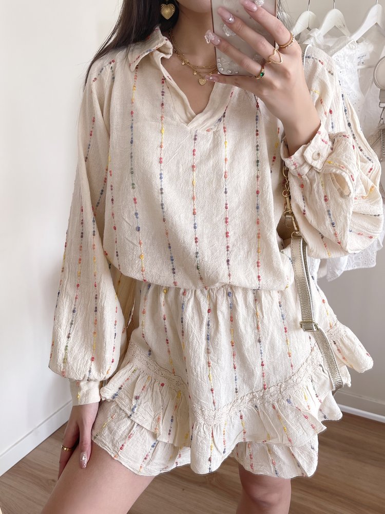 Auri Ruffle Skort / Beige