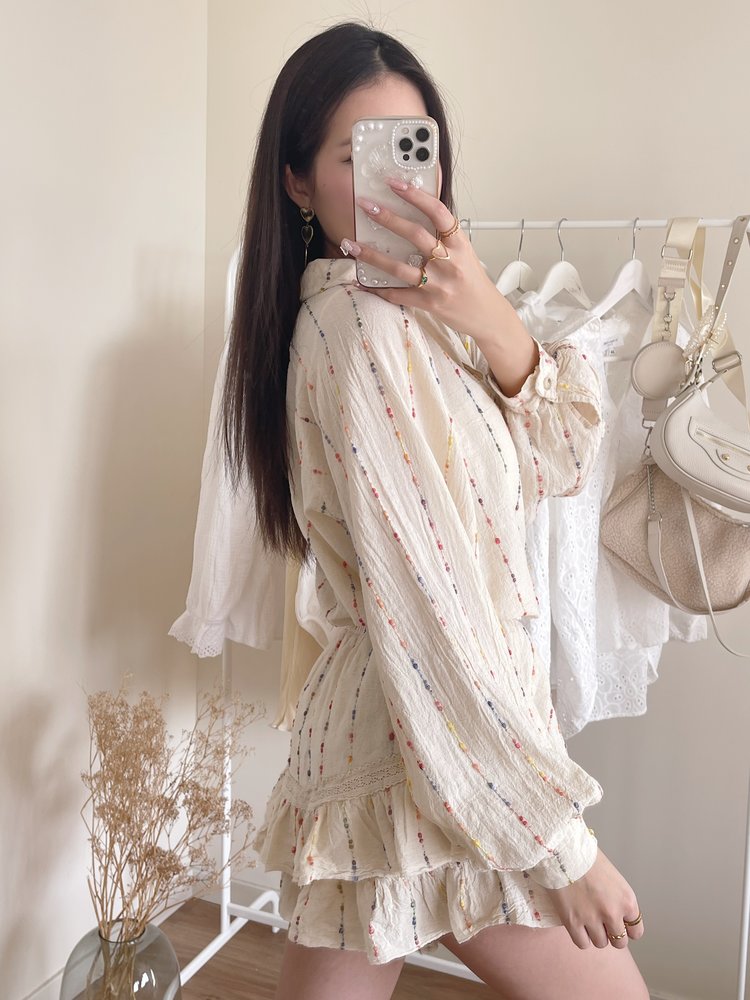 Auri Ruffle Skort / Beige