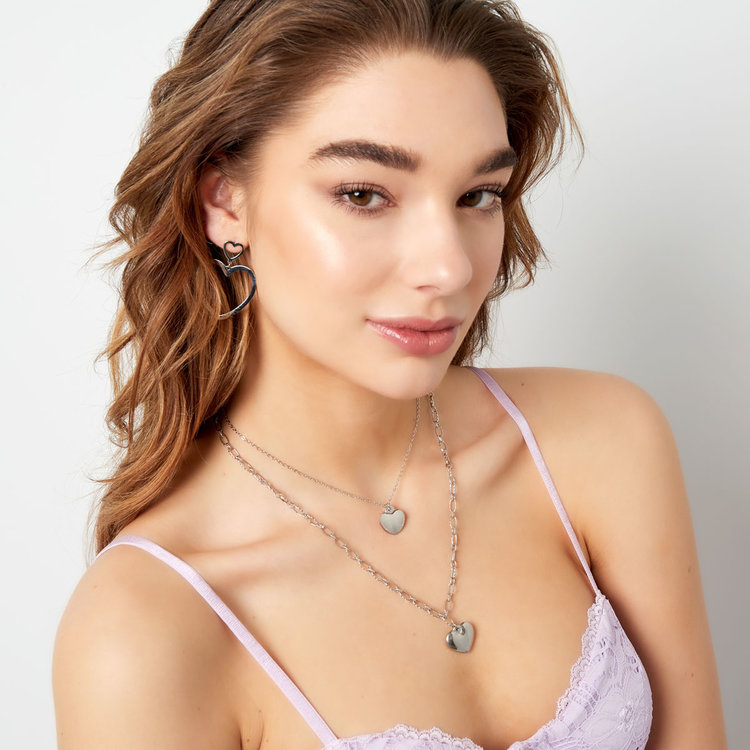 Gold Heart Pendant Necklace