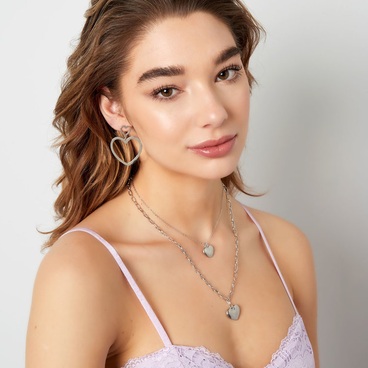 Gold Heart Pendant Necklace