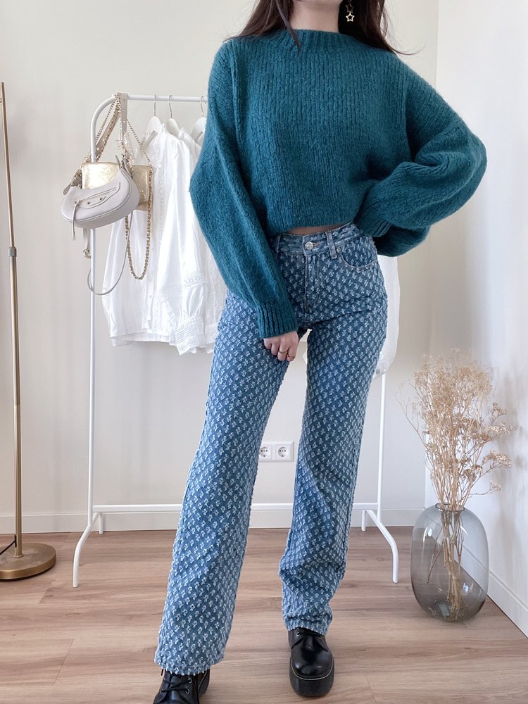 Dawa Straight Leg Jeans / Mid Blue