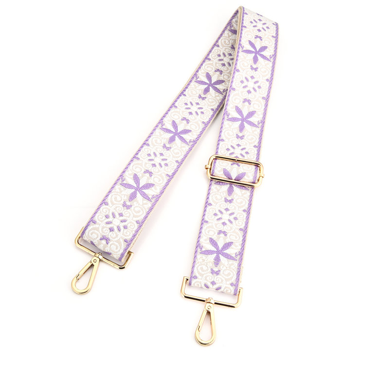 Yul Flower Bag Strap / Lilac